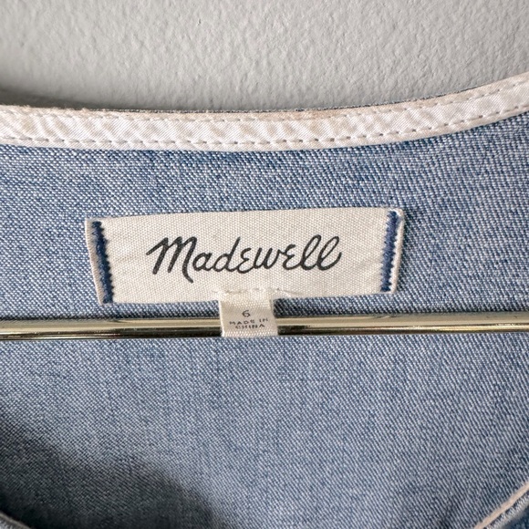 Madewell Denim Ruffle-Sleeve Zip-Front Jumpsuit - Picture 8 of 8